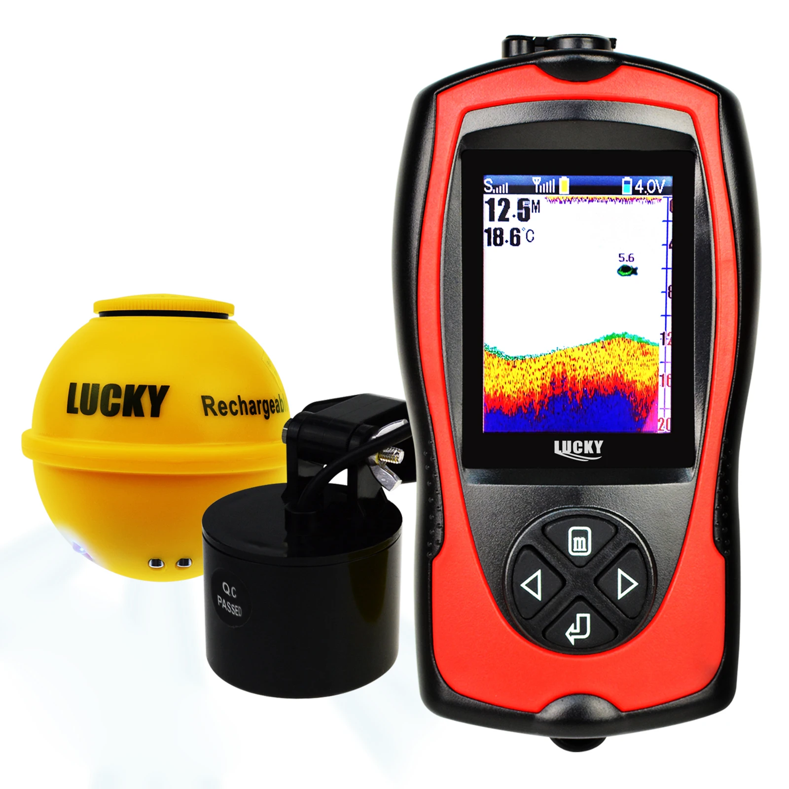 LUCKY 100M (328ft) Wireless & 45M (147ft) Wired Sonar 2-in-1 Color w/ 100M (328ft) Depth Range & Attracting Light
LUCKY 100M (328ft) Wireless & 45M (147ft) Wired Sonar 2-in-1 Color w/ 100M (328ft) Depth Range & Attracting Light