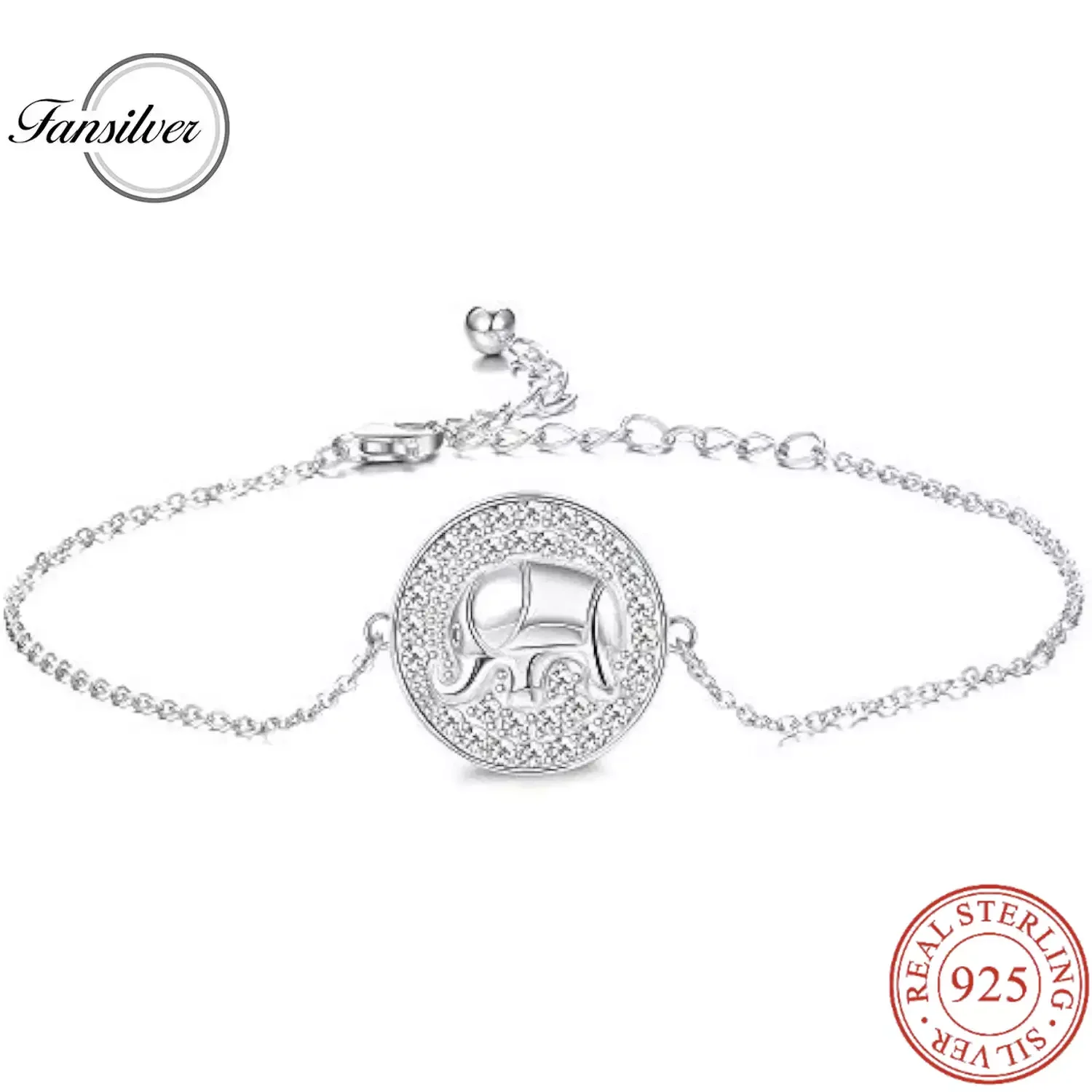 Fansilver 1pc 925 Sterling Silver Elephant Bracelet Anklet LinkCute Animal Bracelet for Women Jewelry Gifts
Fansilver 1pc 925 Sterling Silver Elephant Bracelet Anklet LinkCute Animal Bracelet for Women Jewelry Gifts