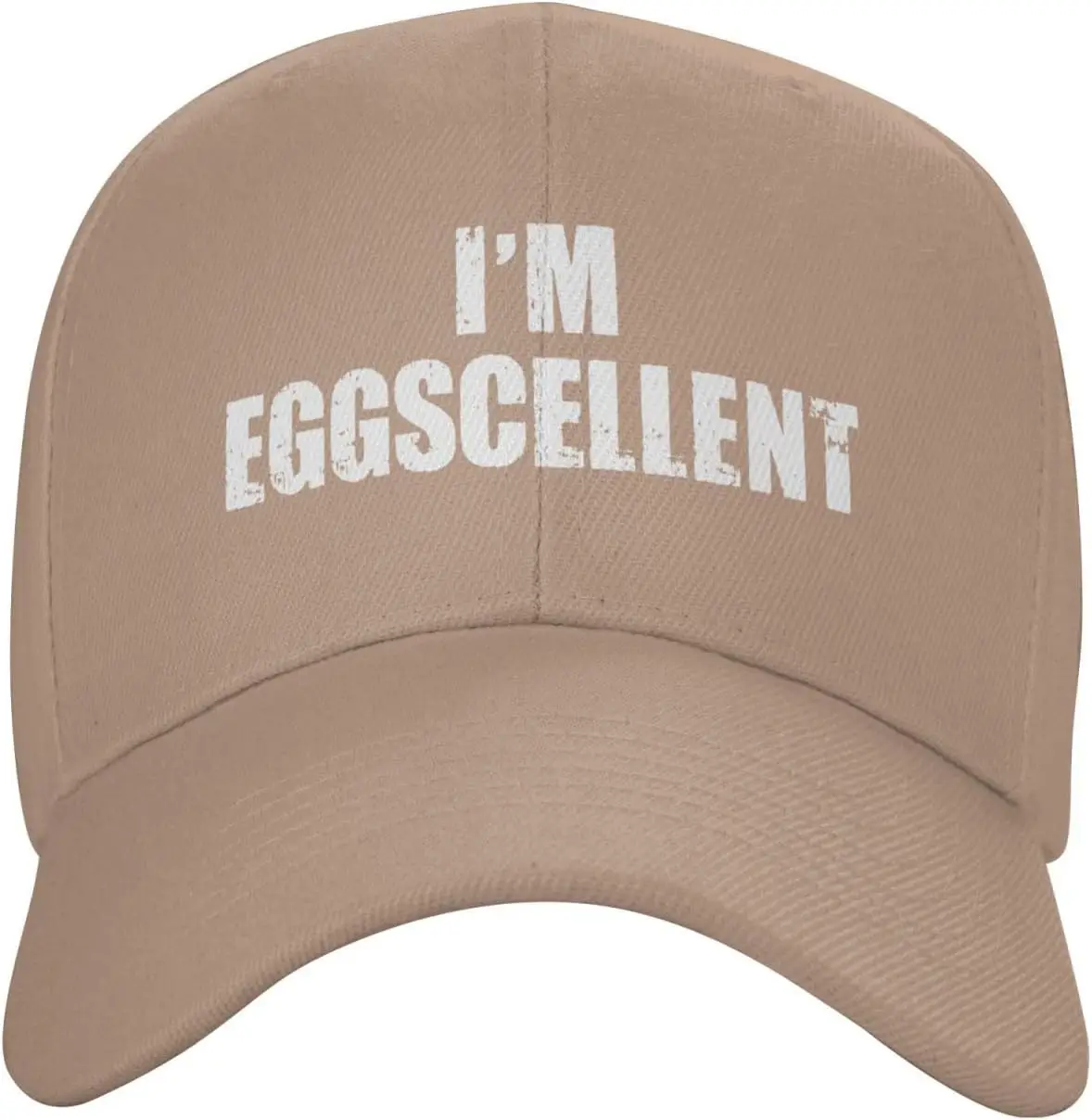 

I'm Eggscellent Hat Low Profile Dad Hats Funny Curved Brim Trucker Baseball Cap