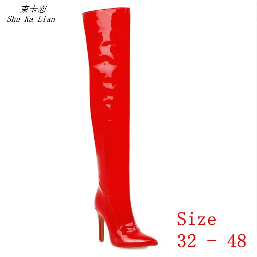 Spring Autumn Women Over the Knee Boots Thick High Heel Woman Thigh High Boots Small Plus Size 32 - 48
Spring Autumn Women Over the Knee Boots Thick High Heel Woman Thigh High Boots Small Plus Size 32 - 48
