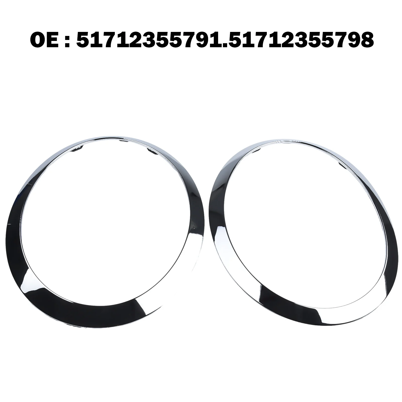 1pair Car Headlight Frame Silver Plating Headlamp Trim Ring Left + Right New ABS Light-weight For MINI F55 F56 F57
1pair Car Headlight Frame Silver Plating Headlamp Trim Ring Left + Right New ABS Light-weight For MINI F55 F56 F57