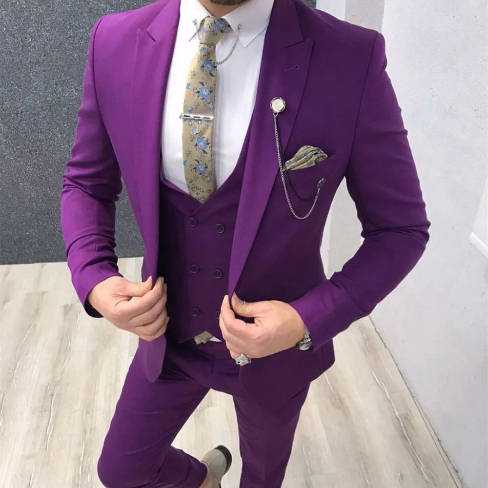 2023 Colorful Costume Homme Men Suits Wedding Tuxedos for Groom Slim Fit Blazer 3 Pieces Jacket Pant
2023 Colorful Costume Homme Men Suits Wedding Tuxedos for Groom Slim Fit Blazer 3 Pieces Jacket Pant