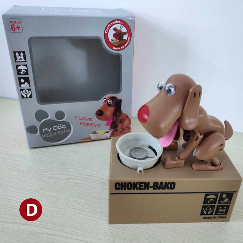 Electronic Piggy Bank Money Box Automated Cartoon Robotic Dog Steal Children's Coin Saving Banks Plastic Kids Gift Home Decor
Electronic Piggy Bank Money Box Automated Cartoon Robotic Dog Steal Children's Coin Saving Banks Plastic Kids Gift Home Decor