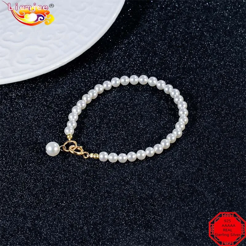Liemjee Round Pearl 925 Sterling Silver Bracelet Fashion Luxury Party Wedding Jewelry For Women Feature Charm Girlfriend Gift
Liemjee Round Pearl 925 Sterling Silver Bracelet Fashion Luxury Party Wedding Jewelry For Women Feature Charm Girlfriend Gift