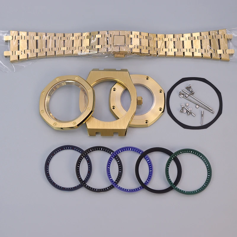 Gold 41mm Luxury Men Watche Case Watchband Parts For Seiko nh34 nh35 nh36 nh38 Movement 28.5mm Dial Sapphire Glass High Quality
Gold 41mm Luxury Men Watche Case Watchband Parts For Seiko nh34 nh35 nh36 nh38 Movement 28.5mm Dial Sapphire Glass High Quality