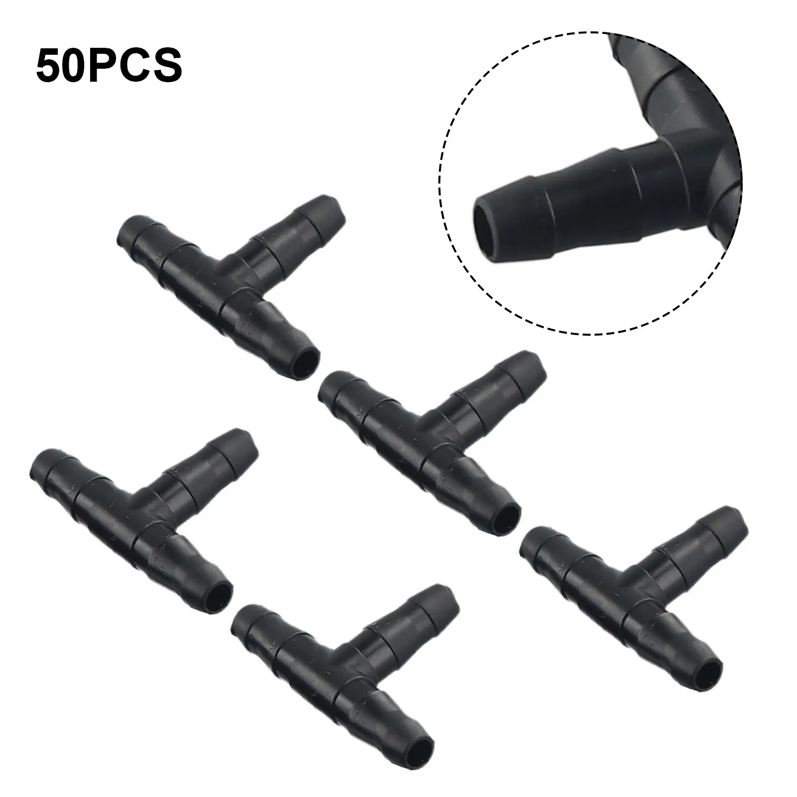 50PCS Barb Tee Piece 3 Way 4/7mm Connector Garden Watering Pipe Hose T Joint Micro Drip Irrigation Tool 1/4inch Couplings
50PCS Barb Tee Piece 3 Way 4/7mm Connector Garden Watering Pipe Hose T Joint Micro Drip Irrigation Tool 1/4inch Couplings