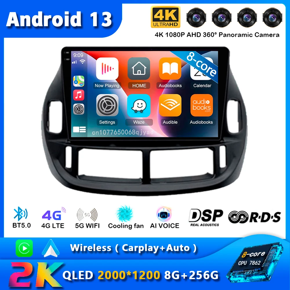 Android 13 Carplay Car Radio For Toyota Estima ACR30 2000 2001 2002 -2005 Navigation GPS Multimedia Player stereo wifi+4G BT DSP 
Android 13 Carplay Car Radio For Toyota Estima ACR30 2000 2001 2002 -2005 Navigation GPS Multimedia Player stereo wifi+4G BT DSP