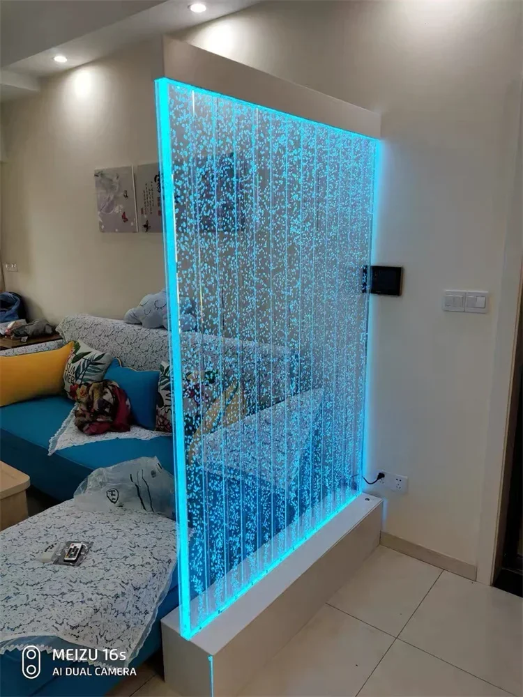 Customized bubble flowing screen decoration, water curtain wall, water dance wine cabinet, rural beauty club partition, entrance
Customized bubble flowing screen decoration, water curtain wall, water dance wine cabinet, rural beauty club partition, entrance