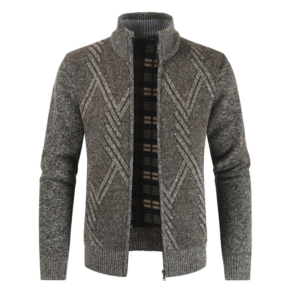 Fashion Men's Fleece Lined Sweater Coats Zip-Up Cable Knitted Jumper Cardigans Thicken Long Sleeve Warm Winter Men Clothes
Fashion Men's Fleece Lined Sweater Coats Zip-Up Cable Knitted Jumper Cardigans Thicken Long Sleeve Warm Winter Men Clothes