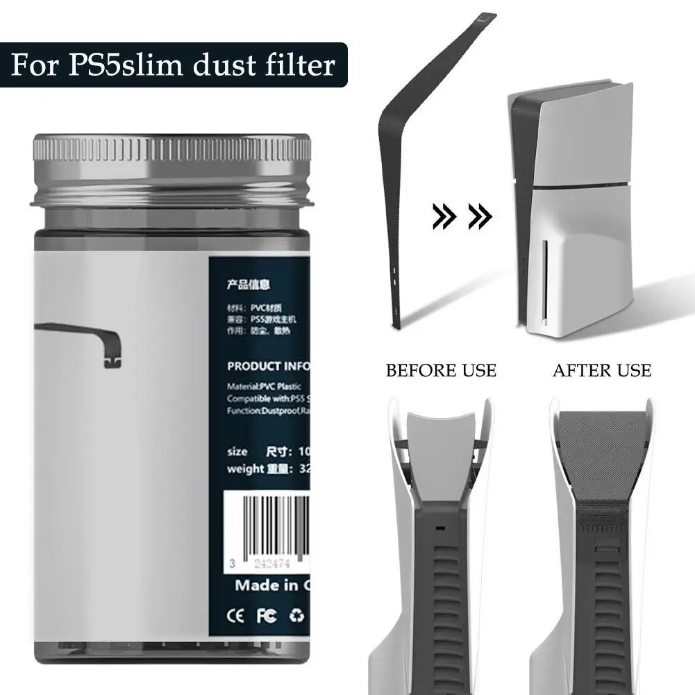 For PS5 slim Console Side Dust Proof Filter Cover Anti scratch Dust Net And Cooling Vents Dirty Prevent Mesh Accessries
For PS5 slim Console Side Dust Proof Filter Cover Anti scratch Dust Net And Cooling Vents Dirty Prevent Mesh Accessries