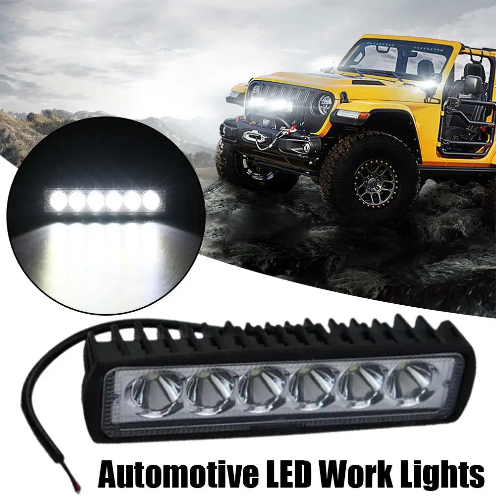 

Car LED Work Lights 6000K Offroad Car SUV Driving Work Shockproof Flood Dustproof Lamp Spot DC Waterproof Beam Spotlight 12 A2H6