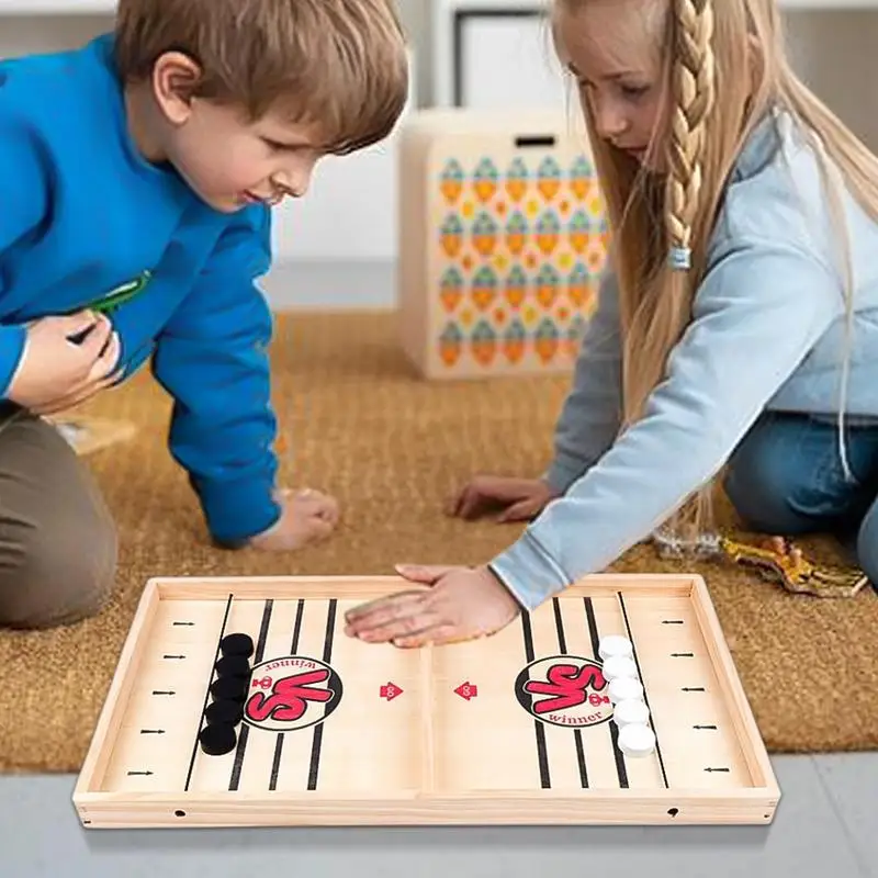 

Table Hockey Paced Sling Puck Board Game Fast Sling Puck Winner Party Game Adult Child Family Game Desktop Battle Board Game