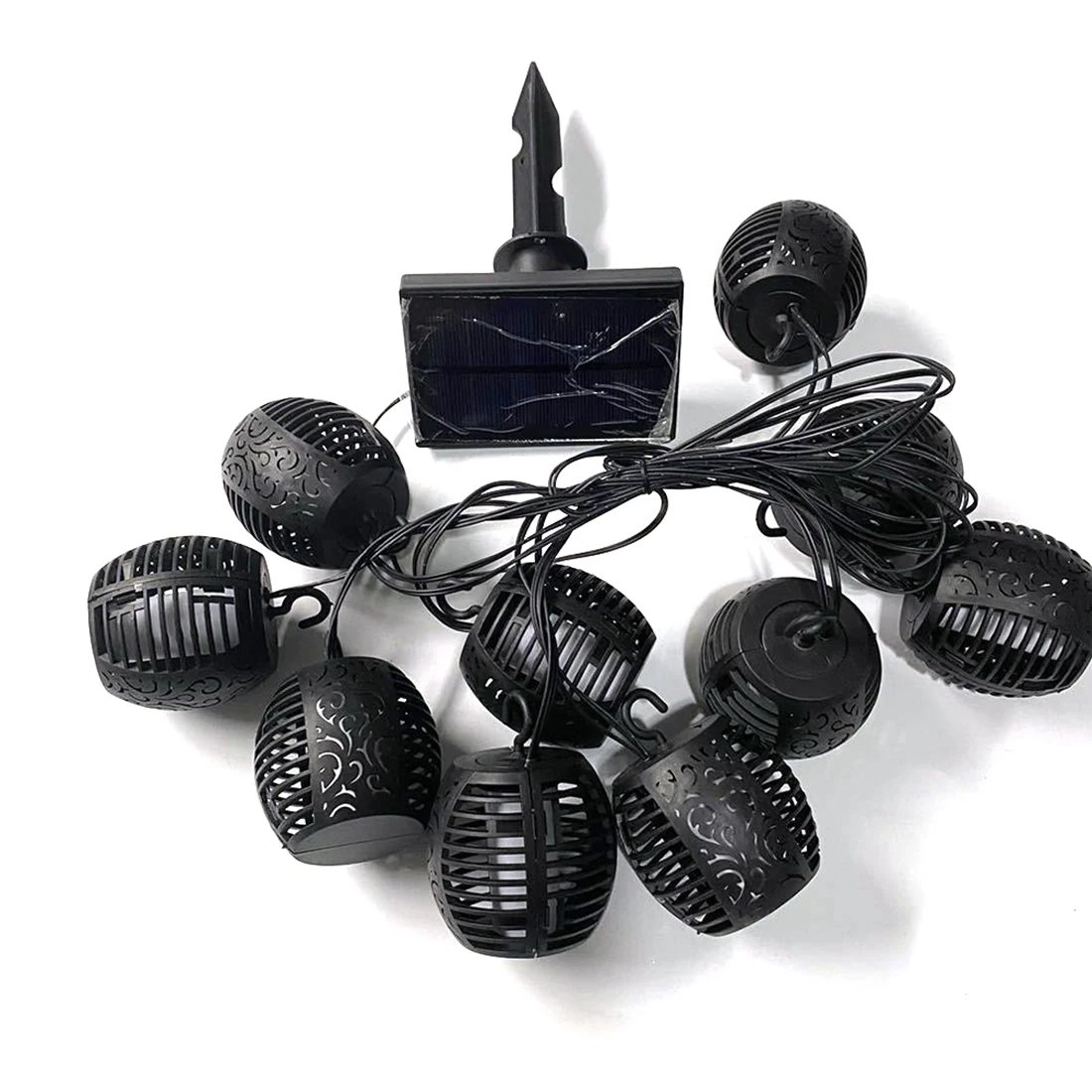 LED Solar Flame Lanterns Outdoors Solar Garden String Lights Waterproof Hanging Lantern Flickering Flame Lamp(10Ball)
LED Solar Flame Lanterns Outdoors Solar Garden String Lights Waterproof Hanging Lantern Flickering Flame Lamp(10Ball)