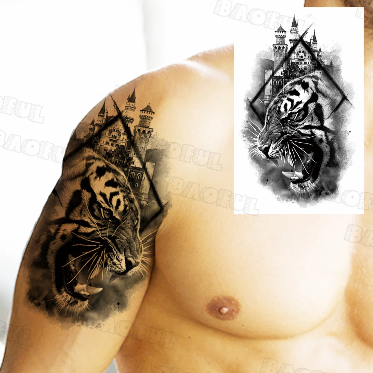 Реалистичные Временные татуировки для женщин, мужчин, пиратский корабль, леопард, Лев, имитация татуировки, модные татуировки с полурукавами, бумажные татуировки
Реалистичные Временные татуировки для женщин, мужчин, пиратский корабль, леопард, Лев, имитация татуировки, модные татуировки с полурукавами, бумажные татуировки