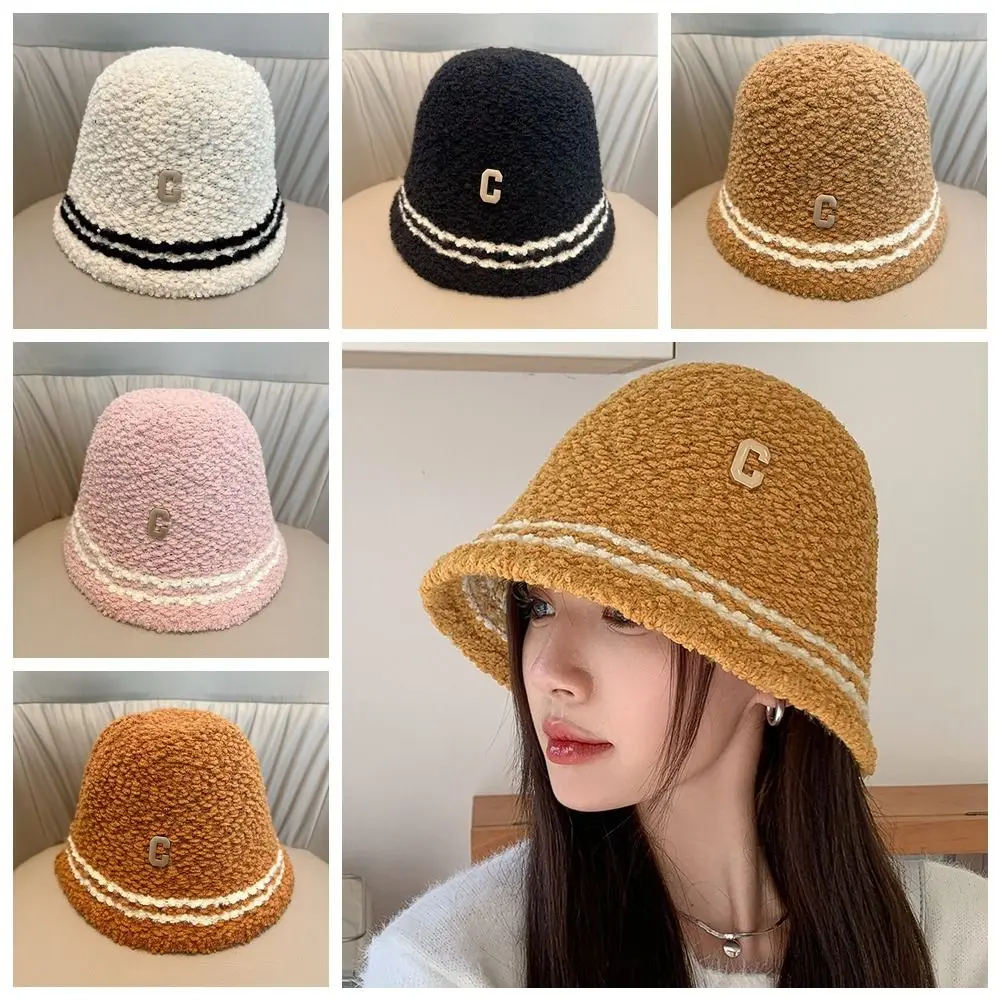 Stripe Plush Bucket Hat Cute Warm Cap Letter Knitted Hat Wool Hat Basin Hat Winter Cap Apparel Accessories
Stripe Plush Bucket Hat Cute Warm Cap Letter Knitted Hat Wool Hat Basin Hat Winter Cap Apparel Accessories
