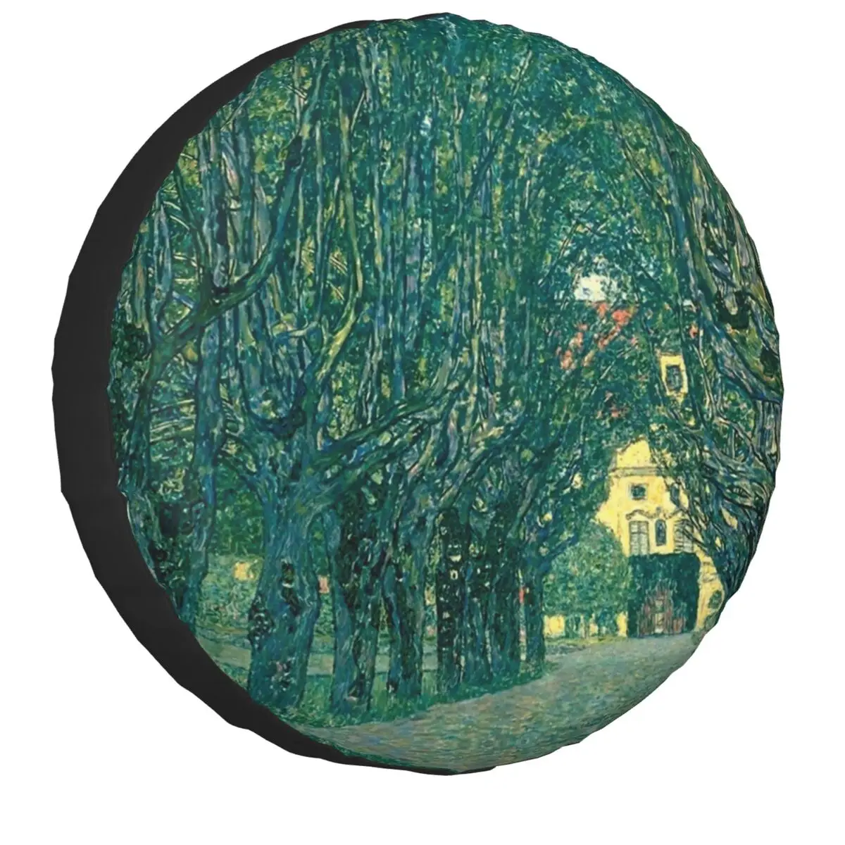 

Avenue Of Schloss Kammer Park Spare Wheel Cover 4x4 SUV Custom Gustav Klimt Painting Art Tire Protector 14" 15" 16" 17" Inch