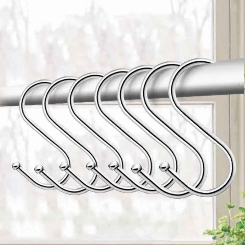 5pcs Stainless Steel S-Shape Hook Multi-function Kitchen Bedroom Hanger Hooks Multifunctional Metal Hanging Hook
5pcs Stainless Steel S-Shape Hook Multi-function Kitchen Bedroom Hanger Hooks Multifunctional Metal Hanging Hook