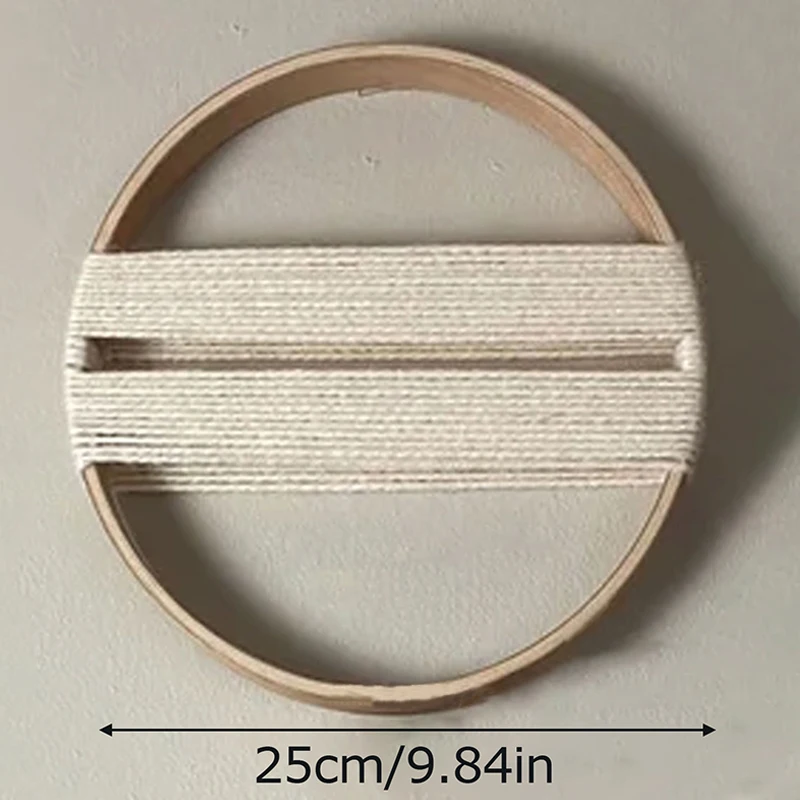 Bamboo Circle Macrame Tapestry - Boho Round Wall Art 1 Sa0cae094ca56474f9bb8cbefd3cb763ch