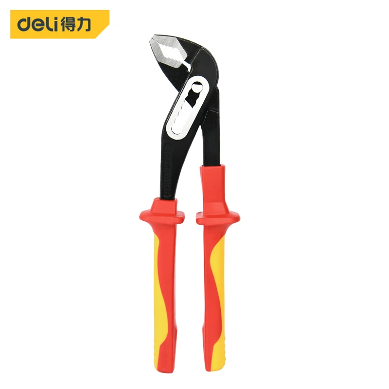 Deli 1000V VDE Insulated Water Pump Wrench 10 Inch Isolated Pipe Wrench Water Pump Pliers CR-V Steel Electrician Repair Tools
Deli 1000V VDE Insulated Water Pump Wrench 10 Inch Isolated Pipe Wrench Water Pump Pliers CR-V Steel Electrician Repair Tools