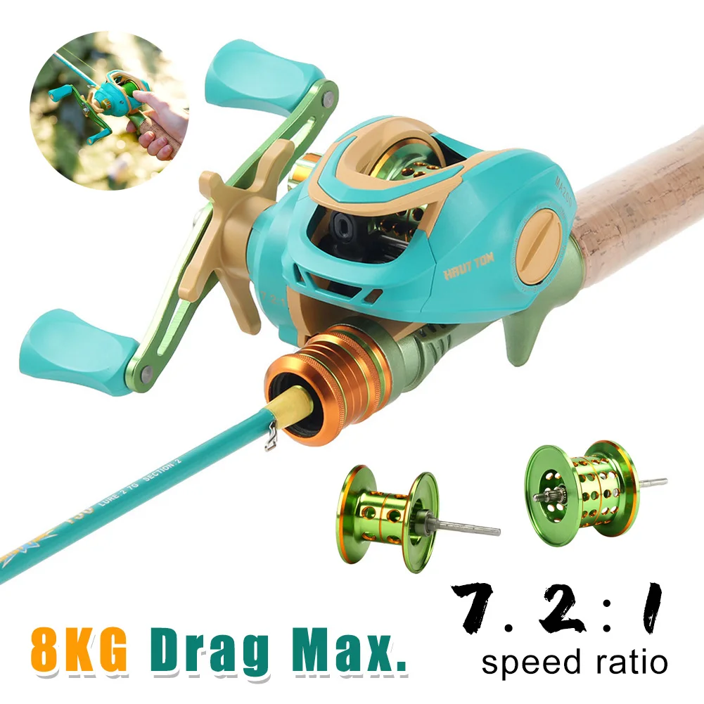 Ultra-Light Baitcasting Reel 8KG Max Drag 7.2:1 Fishing Reel Casting Reel 20-Gear Magnetic Beake Fishing Tackle Accessories
Ultra-Light Baitcasting Reel 8KG Max Drag 7.2:1 Fishing Reel Casting Reel 20-Gear Magnetic Beake Fishing Tackle Accessories