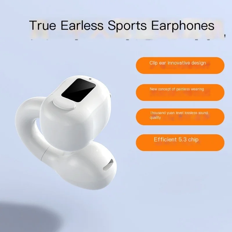 M10 Bluetooth 5.3 Earphones New Earclip Style Single Ear Non In Ear Ture Wireless Sports Business External Sound Headphones
M10 Bluetooth 5.3 Earphones New Earclip Style Single Ear Non In Ear Ture Wireless Sports Business External Sound Headphones