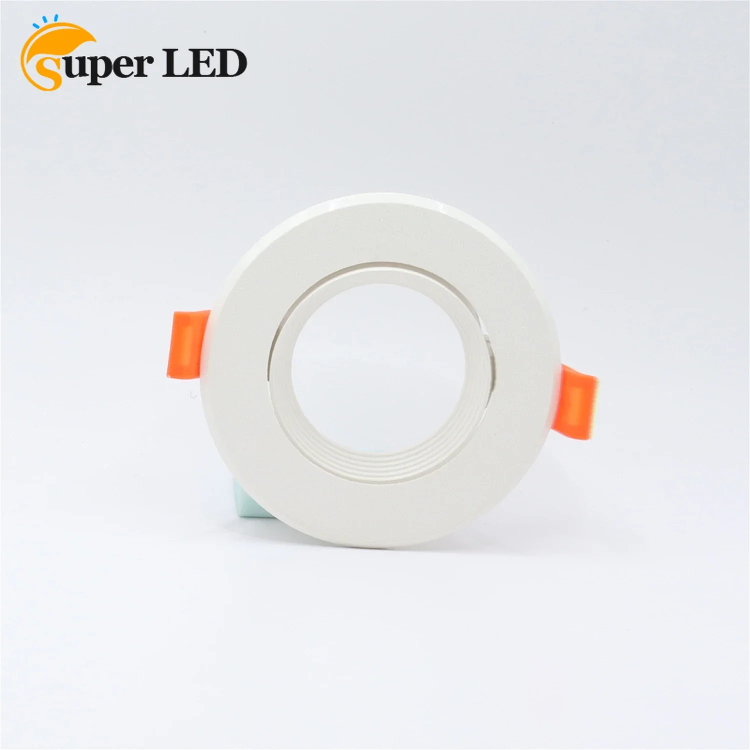 

Round Back Clip White Black LED Recessed Ceiling Spotlight Downlight Plastic Fixture GU10 MR16 Lamp Frame Cut Out 75mm