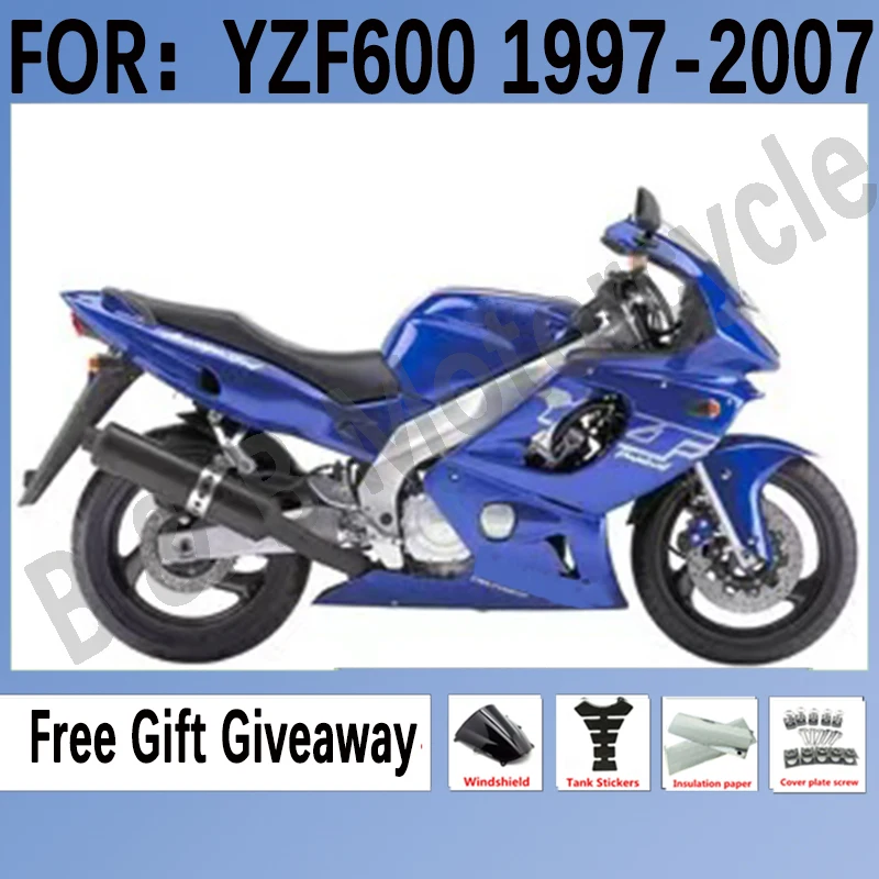 Motorcycle Fairing for Yamaha YZF 600 1997-2007 YZF600 1997 1998 1999 2000 2001 2002 2003 2004 2005 2006 2007 Fairings Set Blue
Motorcycle Fairing for Yamaha YZF 600 1997-2007 YZF600 1997 1998 1999 2000 2001 2002 2003 2004 2005 2006 2007 Fairings Set Blue
