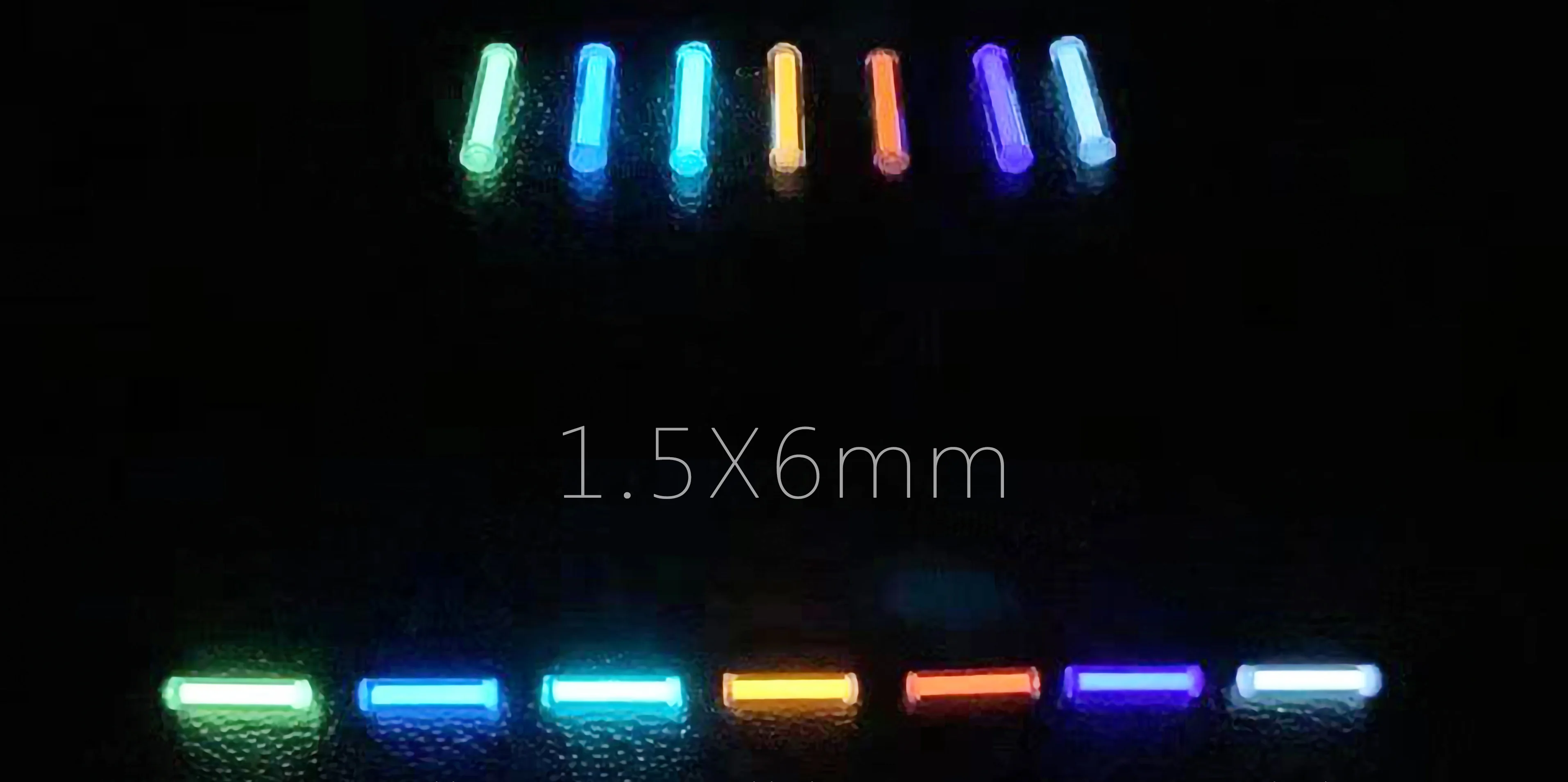 

Glass Luminous Tube Replaces Tritium Gas Tube Fidget Spinner Edc Luminous Rod Outdoor Signal Lamp 1.5x6mm