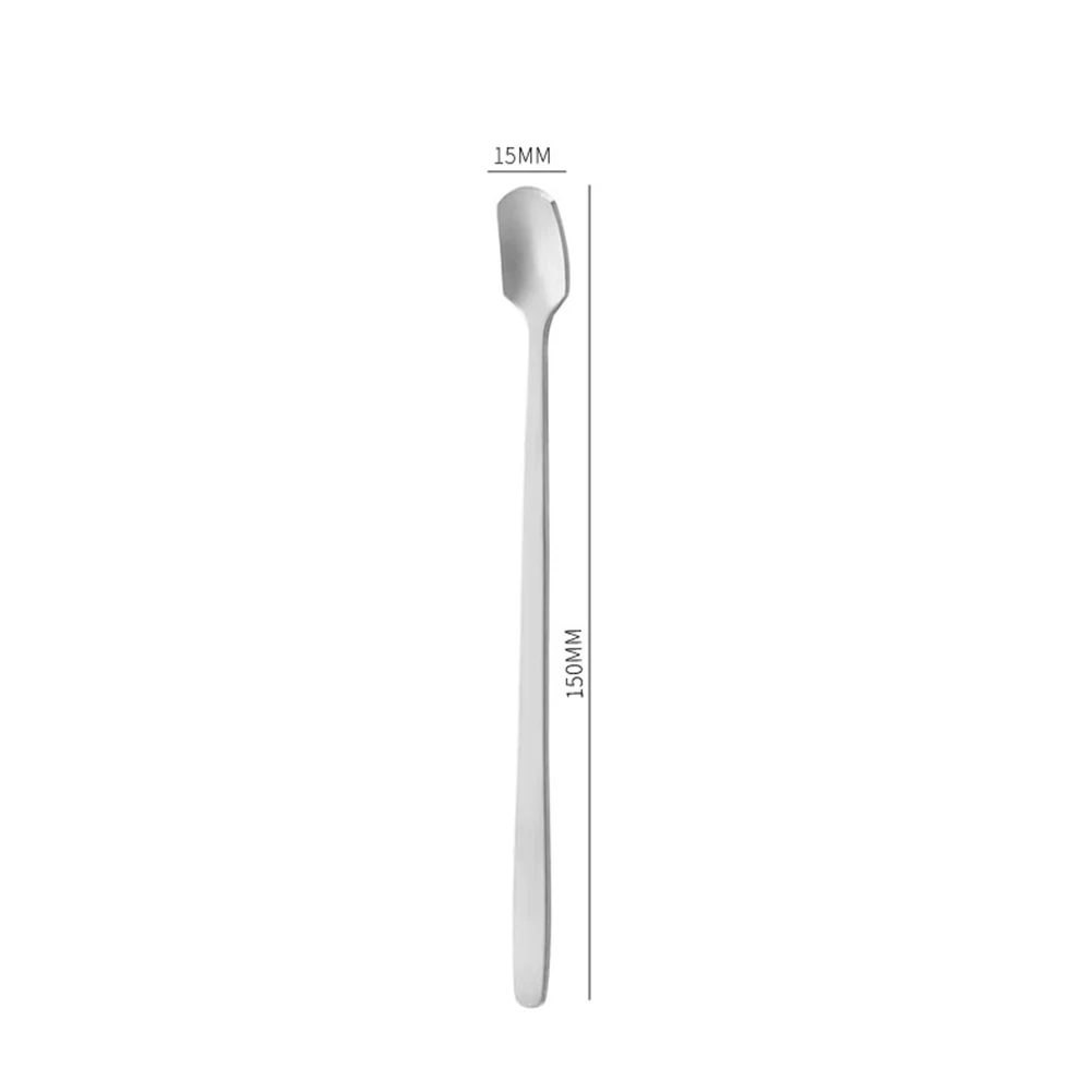 15/17cm Coffee Tea Stir Spoon Long Handle Ice Cream Dessert Spoons Eco-Friendly Stainless Steel Tableware Kitchen Supplies
15/17cm Coffee Tea Stir Spoon Long Handle Ice Cream Dessert Spoons Eco-Friendly Stainless Steel Tableware Kitchen Supplies