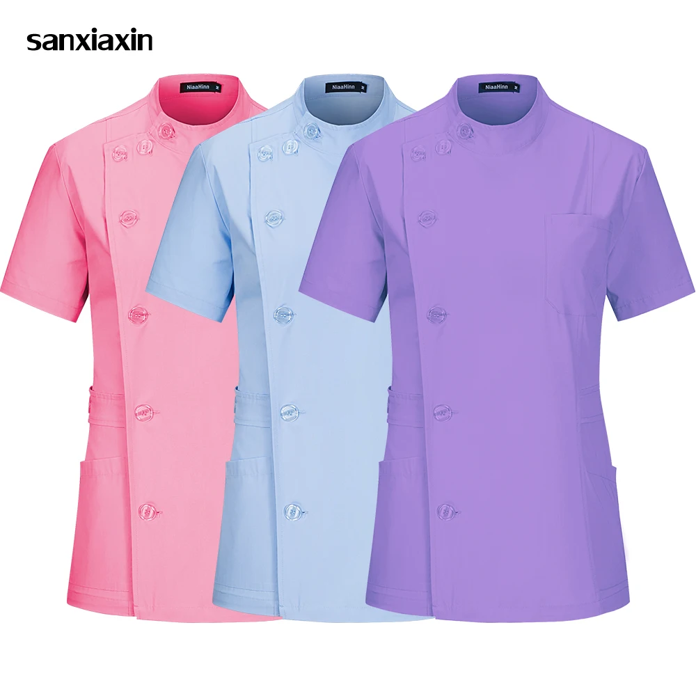 Medical Workwear Nurse Scrubs Top Spa Beauty Salon Work Coat Lab Jacket Scrub Blouse Surgical Clinic Uniform Dentist Overalls
Medical Workwear Nurse Scrubs Top Spa Beauty Salon Work Coat Lab Jacket Scrub Blouse Surgical Clinic Uniform Dentist Overalls