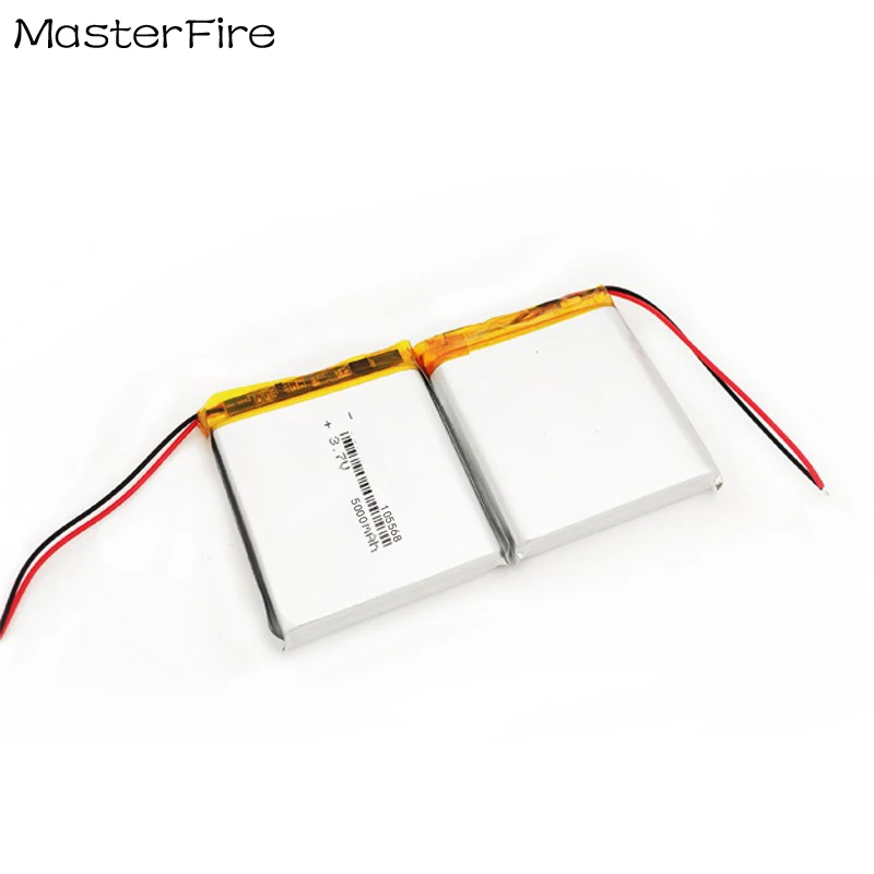 20pcs/lot 3.7V 5000mah Rechargeable Lithium Polymer Battery 105568 for Wireless Microphone Bluetooth Headset Bicycle Light
20pcs/lot 3.7V 5000mah Rechargeable Lithium Polymer Battery 105568 for Wireless Microphone Bluetooth Headset Bicycle Light