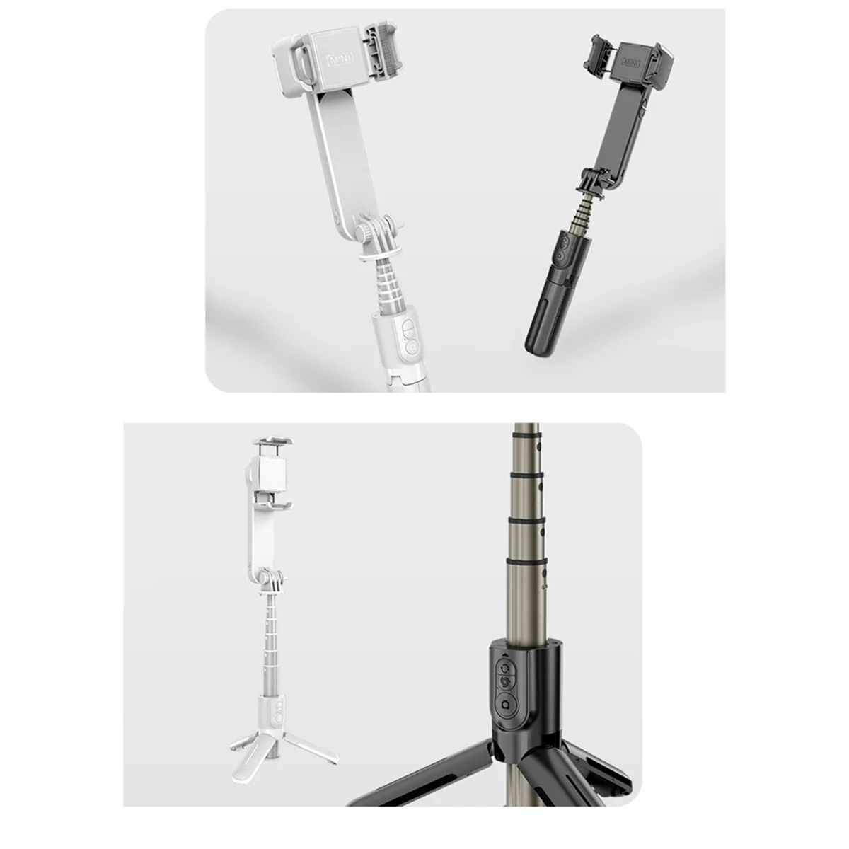 72cm Anti-Shake Mobile Phone Gimbal Stabilizer Bluetooth Selfie Stick Aluminum Alloy Handheld Stabilizer Black
72cm Anti-Shake Mobile Phone Gimbal Stabilizer Bluetooth Selfie Stick Aluminum Alloy Handheld Stabilizer Black
