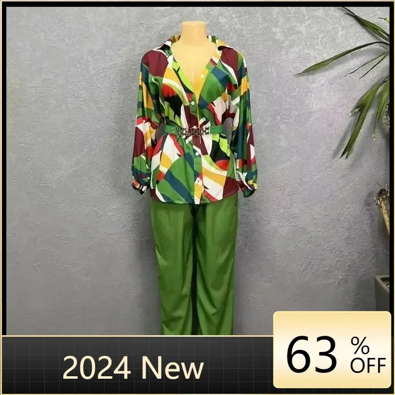 African Clothes for Women Summer Elegant African Women Long Sleeve Printing 2pieces Set Shirt Long Pant Matching Sets Outfits
African Clothes for Women Summer Elegant African Women Long Sleeve Printing 2pieces Set Shirt Long Pant Matching Sets Outfits