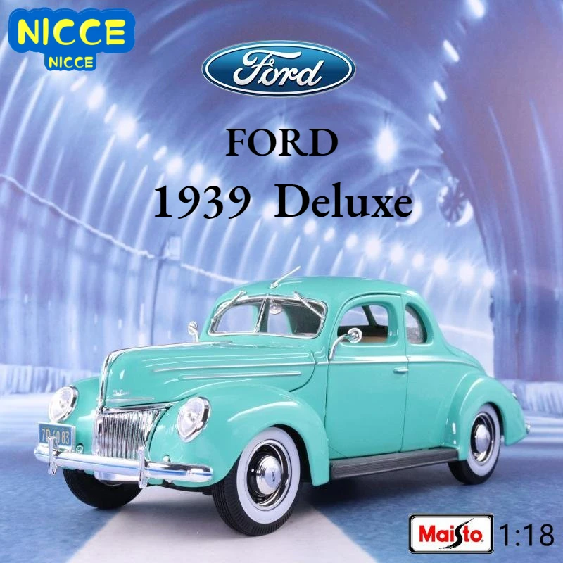 Maisto 1:18 1939 Ford Deluxe Simulation Alloy Finished Car Model with Base Collection Ornament Gifts B600
Maisto 1:18 1939 Ford Deluxe Simulation Alloy Finished Car Model with Base Collection Ornament Gifts B600