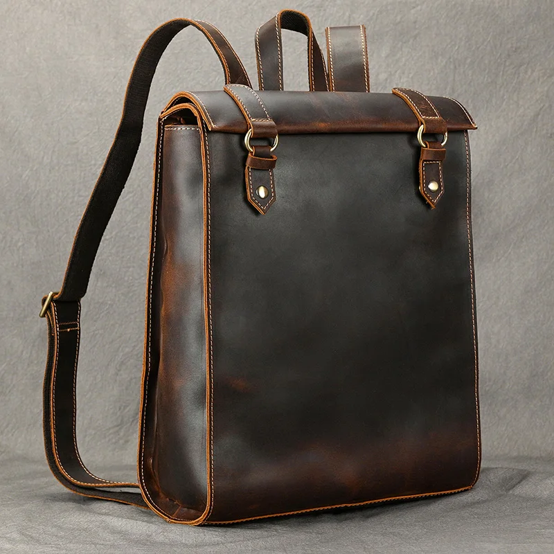 Retro Design Leatherbackpack men women cowskin crazy horse leather school backpacks Simple Style School Bagpack Male Anti Theft
Retro Design Leatherbackpack men women cowskin crazy horse leather school backpacks Simple Style School Bagpack Male Anti Theft