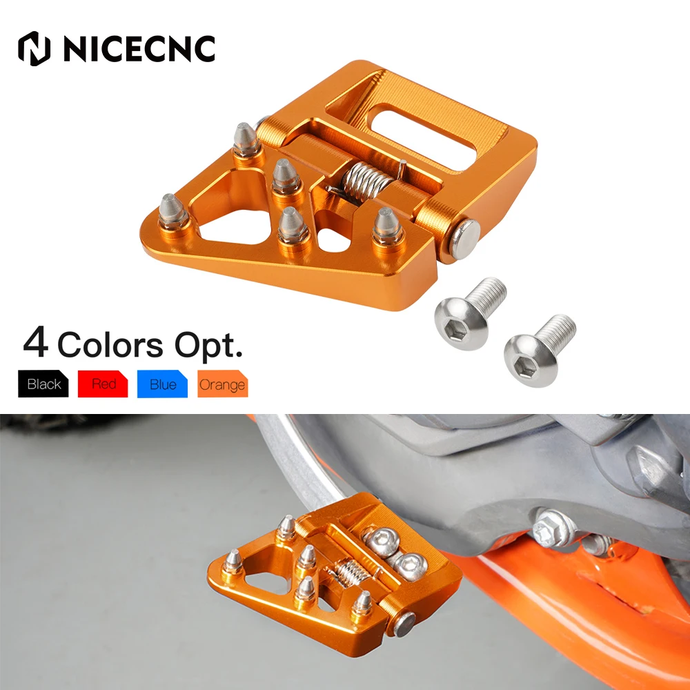 

NICECNC Rear Folding Brake Pedal Step Tip Plate For KTM 125 200 250 300 350 400 450 500 XC XCF XCW SX SXF EXC EXCF TPi 6D 04-23