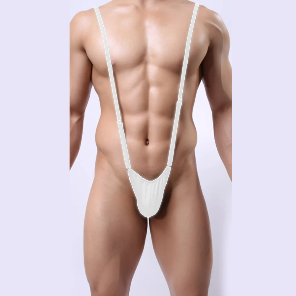 

Men Sexy Suspender Bodysuit Backless Jumpsuits G-string Thongs Adjust Strap Underwear Male Leotard Teddies Erotic Lingerie
