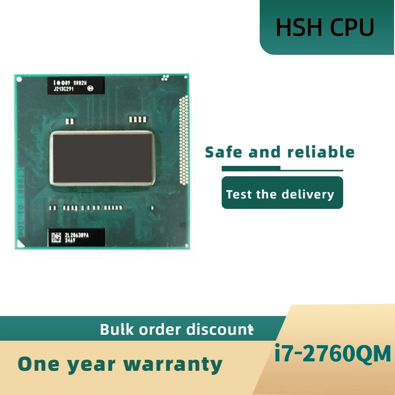 Intel Core i7-2760QM i7 2760QM SR02W 2.6GHz Used Quad-Core Eight-Thread Laptop CPU Processor 6M 45W Socket G2 / rPGA988B
Intel Core i7-2760QM i7 2760QM SR02W 2.6GHz Used Quad-Core Eight-Thread Laptop CPU Processor 6M 45W Socket G2 / rPGA988B