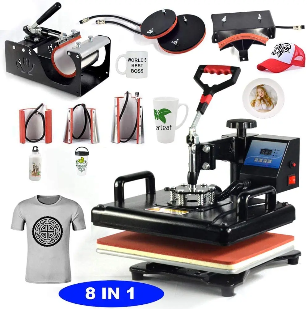 Ruida Heat Press 8 In 1 Single LCD Display Combo Heat Press Machine 8 In 1 Sublimation Printing
Ruida Heat Press 8 In 1 Single LCD Display Combo Heat Press Machine 8 In 1 Sublimation Printing