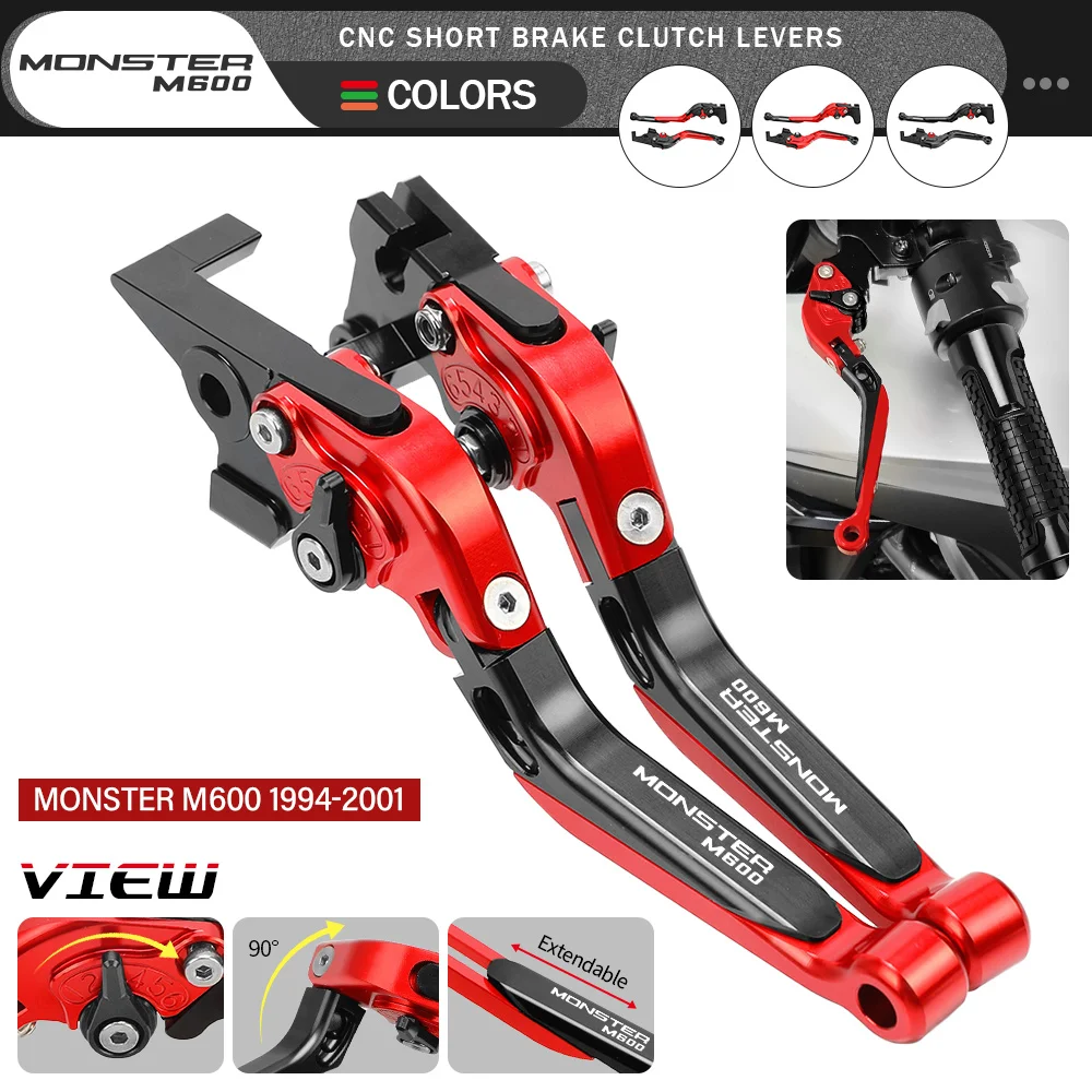 For DUCATI MONSTER M600 1994 1995 1996 1997- 2001 Motorcycle CNC Handlebar Handle Levers Adjustable Brake Clutch Lever
For DUCATI MONSTER M600 1994 1995 1996 1997- 2001 Motorcycle CNC Handlebar Handle Levers Adjustable Brake Clutch Lever