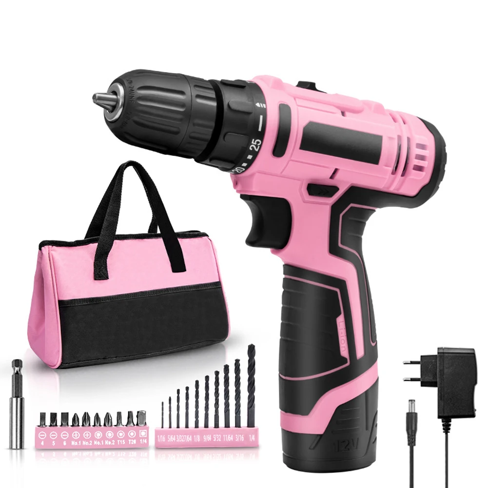 Compact and Powerful Pink Drill Driver 12V Cordless Electric Screwdriver for Fruits Vegetables and Plant Protection
Compact and Powerful Pink Drill Driver 12V Cordless Electric Screwdriver for Fruits Vegetables and Plant Protection