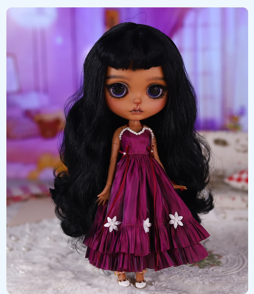 Destiny – Premium Custom Neo Blythe Doll with Black Hair, Dark Skin & Matte Cute Face 13 Destiny – Premium Custom Neo Blythe Doll with Black Hair, Dark Skin & Matte Cute Face 13