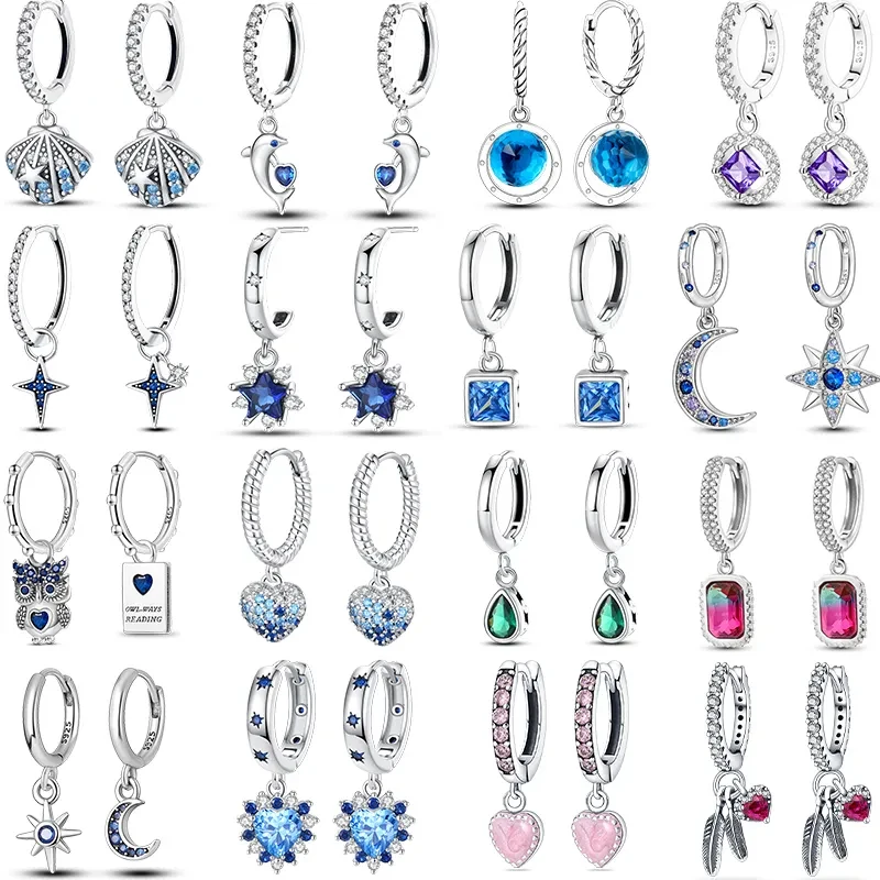 100% 925 Sterling Silver Blue Sea Seastar Fish Dolphin 2023 NEW Fit for Pandora Original Earrings Female Wedding Jewelry Making
100% 925 Sterling Silver Blue Sea Seastar Fish Dolphin 2023 NEW Fit for Pandora Original Earrings Female Wedding Jewelry Making