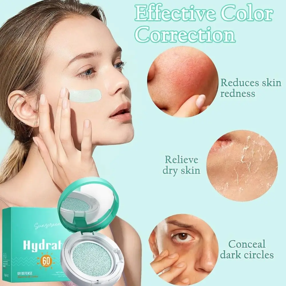 Facial Tinted Sunscreen SPF60 Sun Cushion Oil-Free Moisturizing & Soothing Face BB Cream Long-Lasting Natural Dewy 4 Sa0d860ca120a42b7839a4797a3eabf9f3