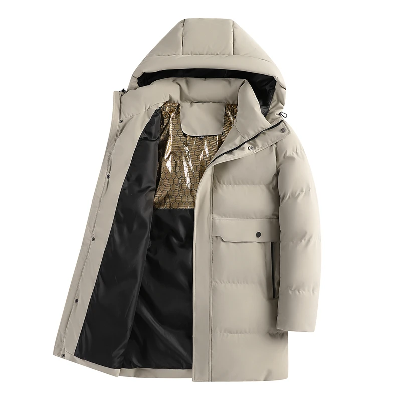 2024 New Winter Men's Down Cotton Jacket Hooded Fashion Long Coat Men Thick Windproof Waterproof Warm Brand Mens Parkas Clothing
2024 New Winter Men's Down Cotton Jacket Hooded Fashion Long Coat Men Thick Windproof Waterproof Warm Brand Mens Parkas Clothing