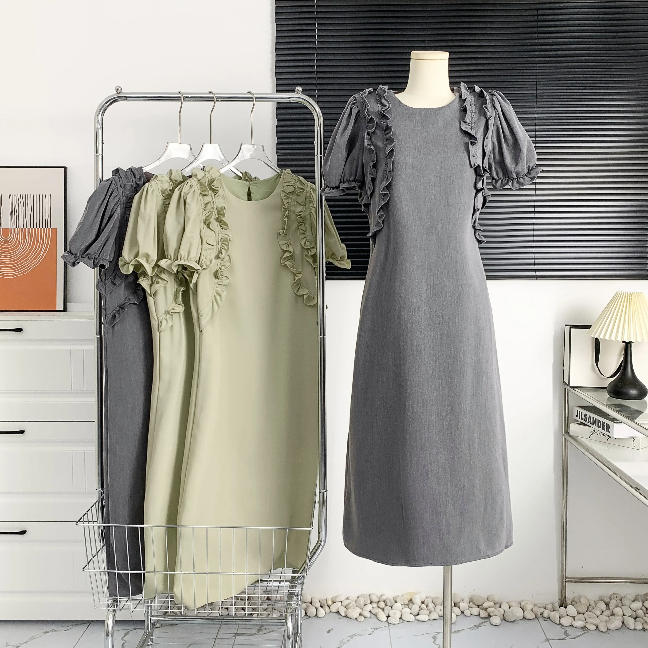 Puffed Sleeves A-line Slim-fit Dresses Party Casual And Comfortable Elegant Women's Dress A-Line Women's Dress
Puffed Sleeves A-line Slim-fit Dresses Party Casual And Comfortable Elegant Women's Dress A-Line Women's Dress