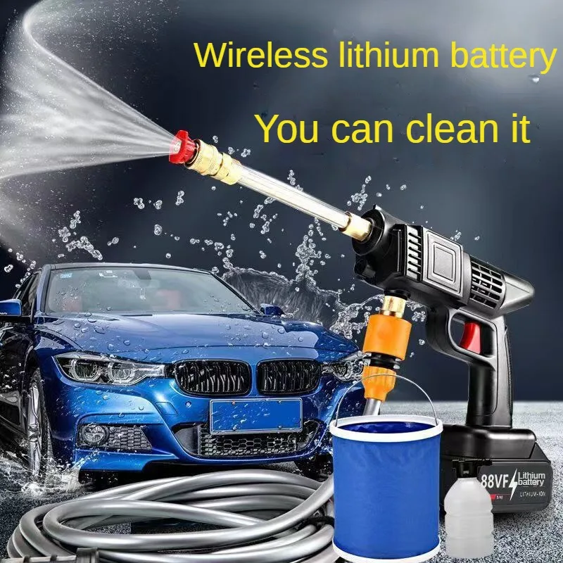 200W 50Bar Cordless High Pressure Car Washer Spray Water Gun 20000mAh Battery Foam Generator Car Washing Machine for Home
200W 50Bar Cordless High Pressure Car Washer Spray Water Gun 20000mAh Battery Foam Generator Car Washing Machine for Home