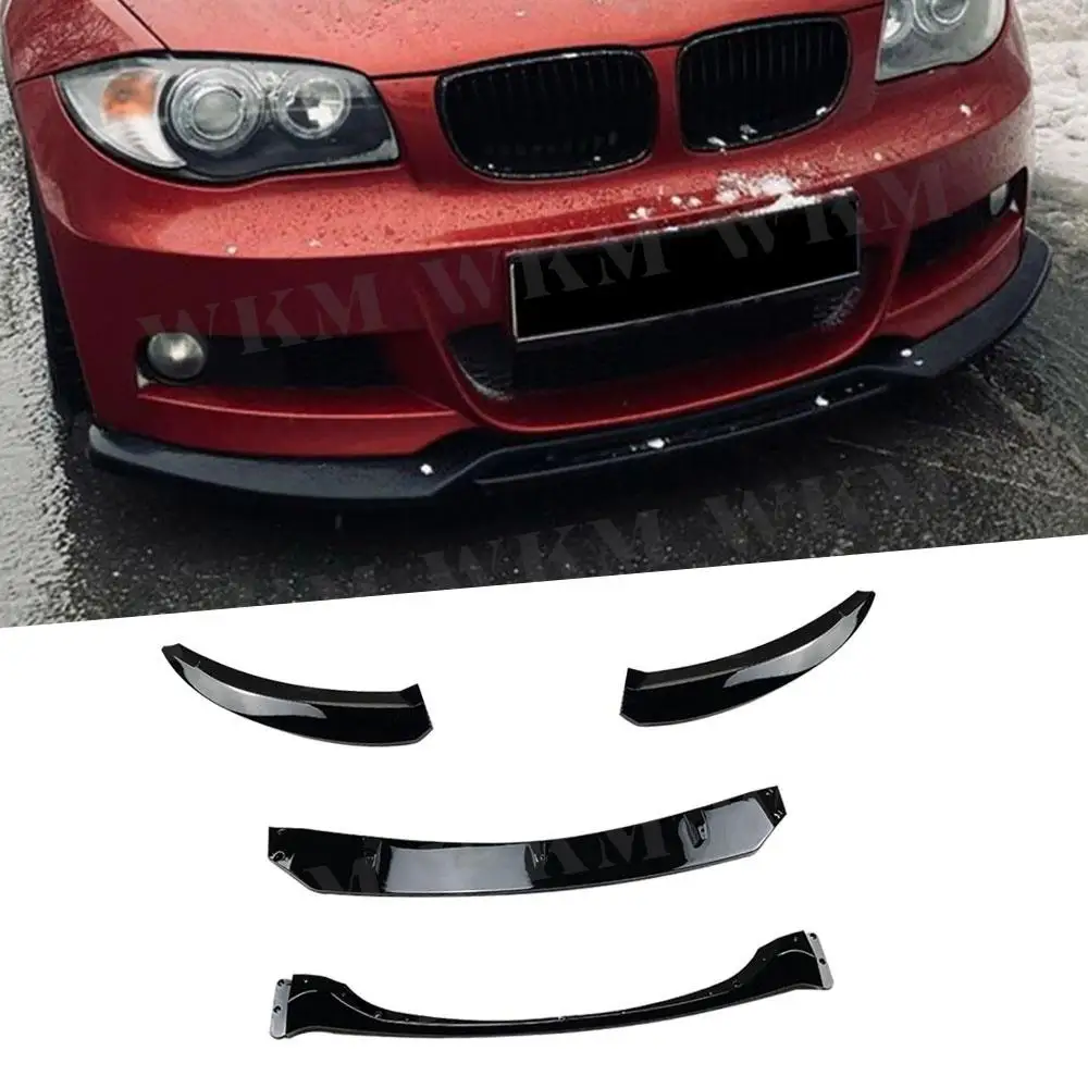 Front Lip Bumper Spoiler Three-section for BMW 1 Series E82 M Sport 2007-2010 ABS Carbon Look Gloss Black Front Bumper Guard
Front Lip Bumper Spoiler Three-section for BMW 1 Series E82 M Sport 2007-2010 ABS Carbon Look Gloss Black Front Bumper Guard