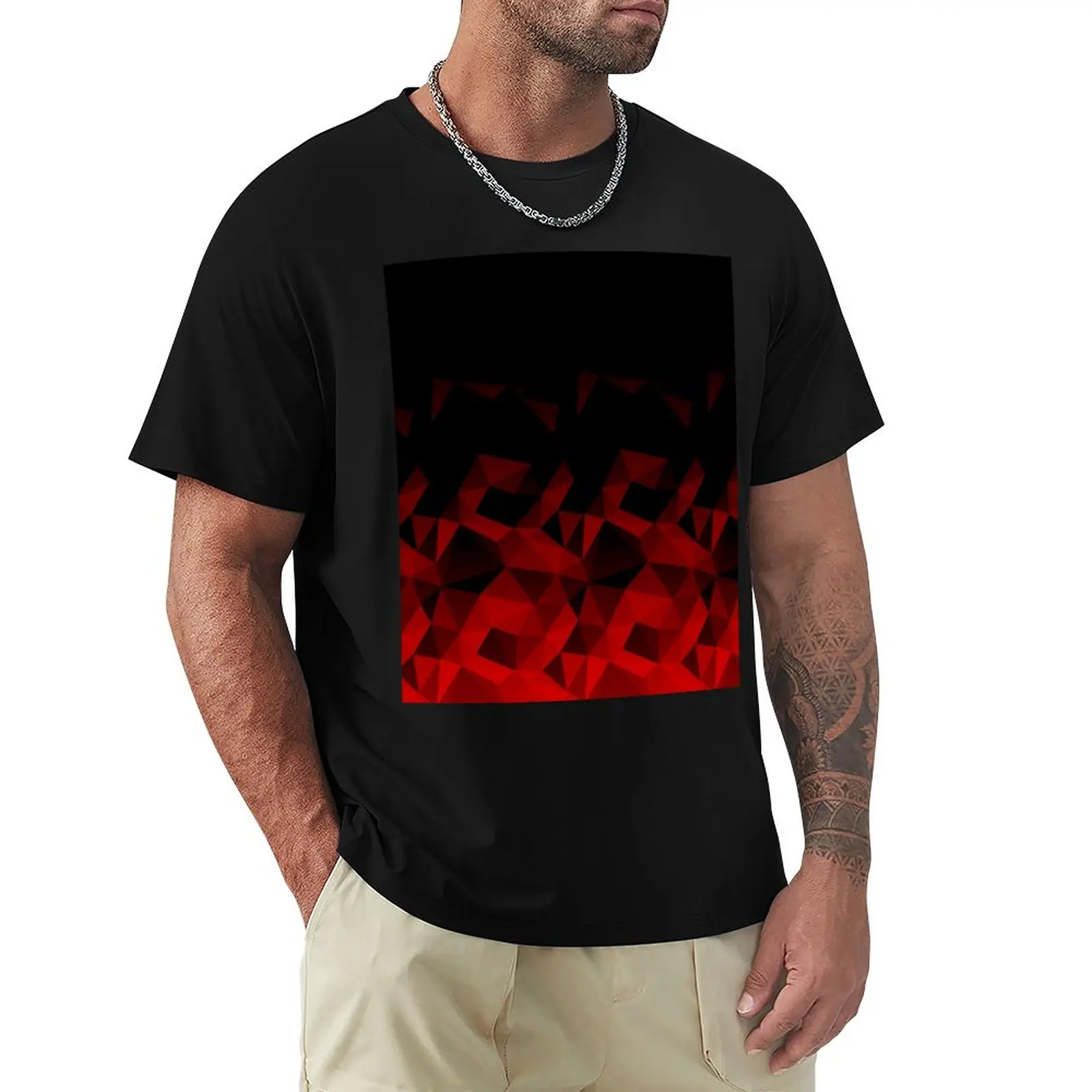 Abstract polygonal pattern .Red, black triangles. T-Shirt blondie t shirt Short sleeve funny t shirt Men's t-shirts
Abstract polygonal pattern .Red, black triangles. T-Shirt blondie t shirt Short sleeve funny t shirt Men's t-shirts