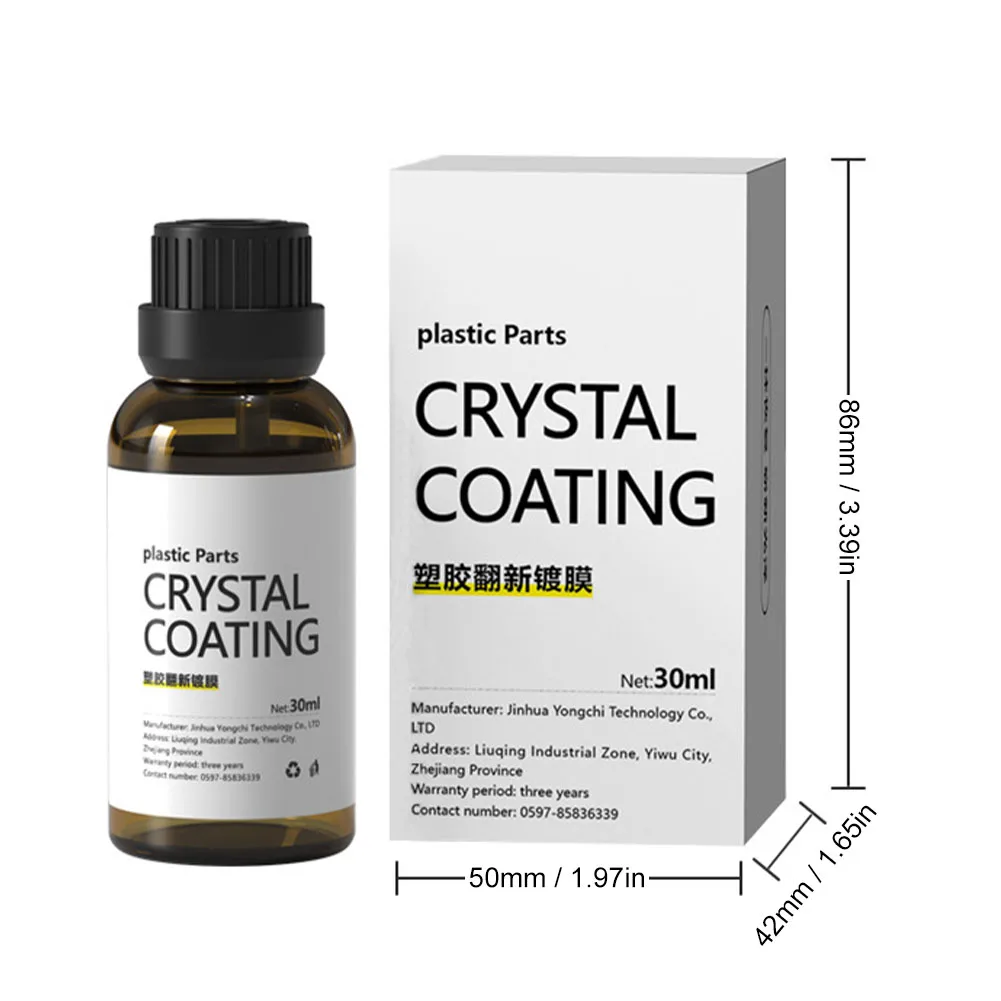 30ml Refurbished Plating Crystal Coating Agent Wax Panel Auto Interior Car Plastic Renovated Coating Retreading Agent Cleaner
30ml Refurbished Plating Crystal Coating Agent Wax Panel Auto Interior Car Plastic Renovated Coating Retreading Agent Cleaner